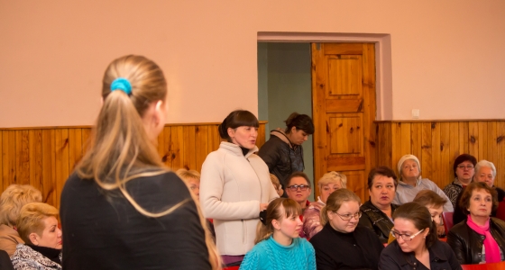 Встреча кандидатов в органы местного самоуправления города Донецка с жителями поселка Абакумова (фото)